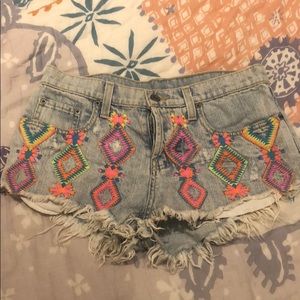 Aztec Print Shorts